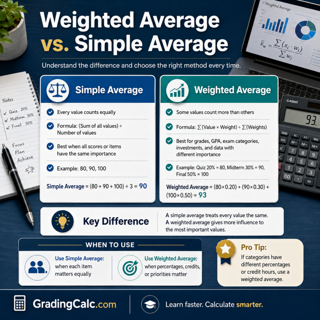 Weighted Average vs. Simple Average