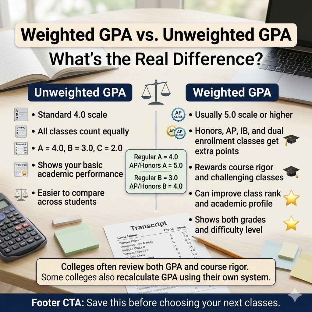 Weighted GPA vs. Unweighted GPA: What's the Real Difference?